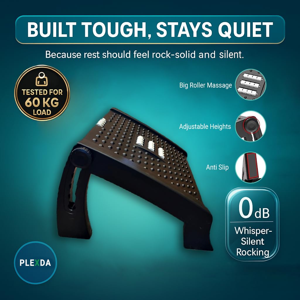 Premium Ergonomic Footrest for Comfort and Circulation