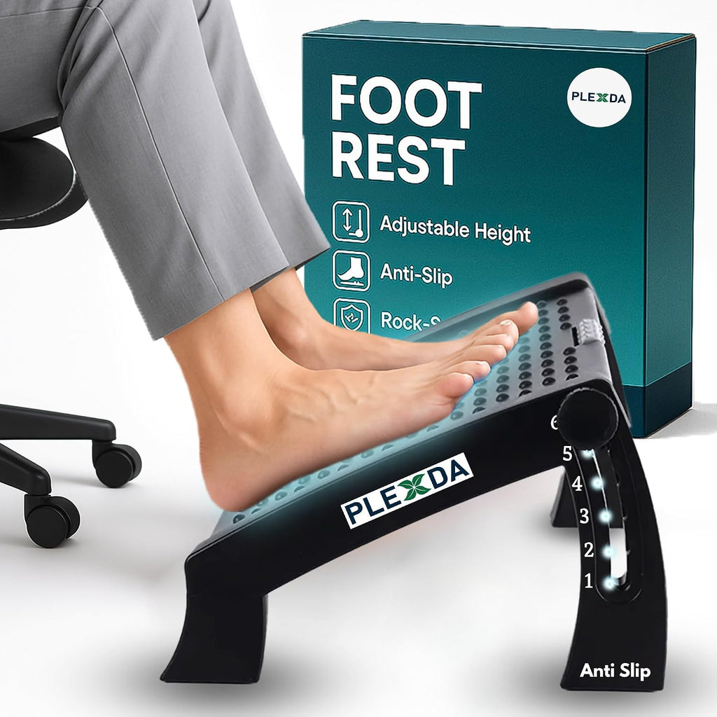 Premium Ergonomic Footrest for Comfort and Circulation