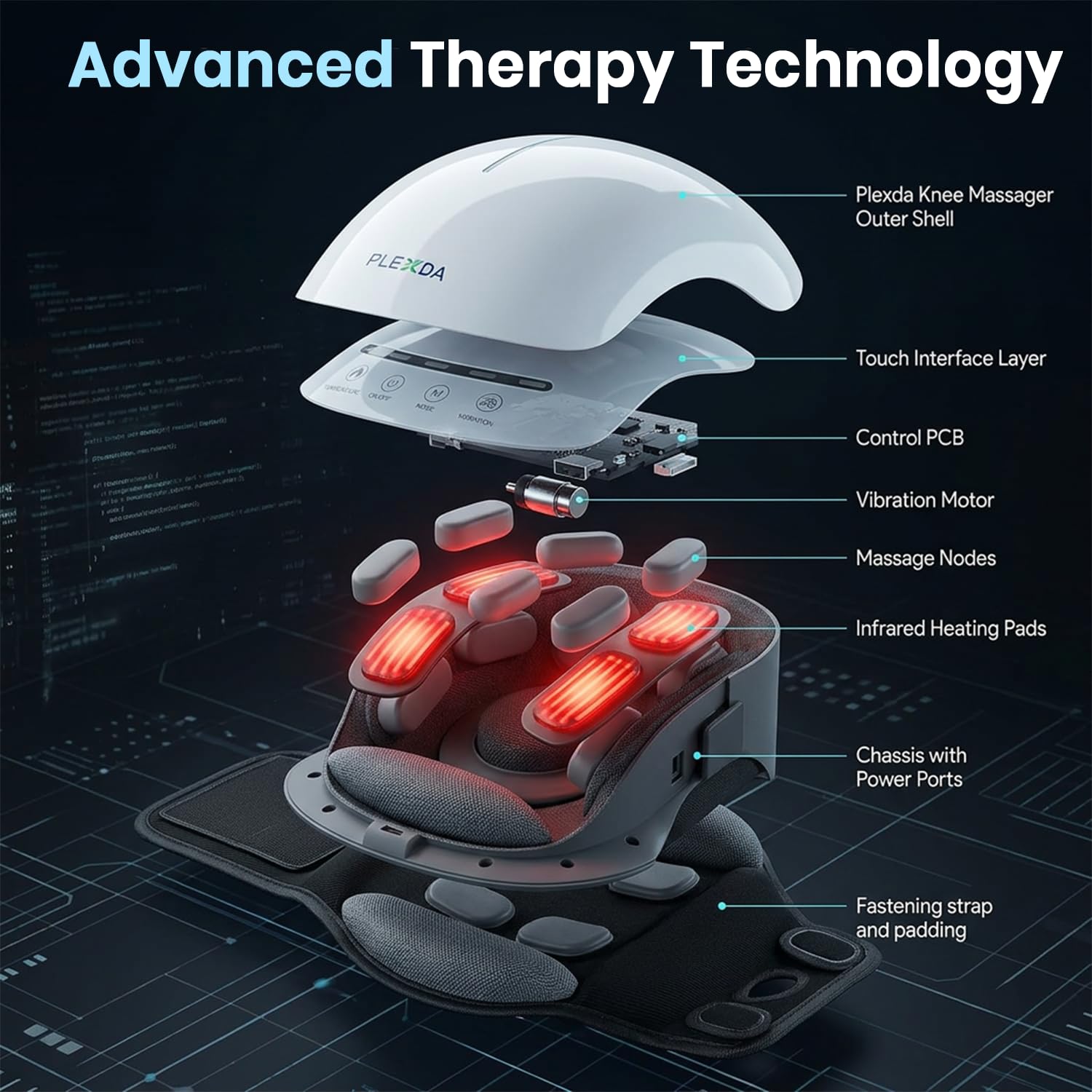Premium Cordless Knee Massage System